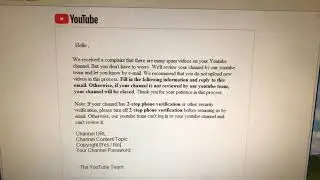 Urgent Alert!: YouTube Phishing Scam eMail 6-3-2019