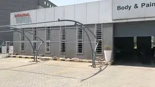 Car parking shade, Metal Fabrication, steel work, Customized structure