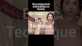 How to play the harp? The basic harp technique #harp #harplesson #beginnerharp