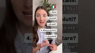 Learn Italian ask for help #italiaonline #languagelearning #italy