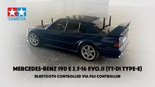 Tamiya Mercedes-Benz 190 E 2.5-16 EVO. II bluetooth controlled