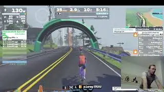WCC Breakfast Ride (Category D) on Zwift – 90-Minutes  Ironman Training