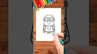 Learn How to Draw a Cute Minions Very Easily for kids, Toddlers #easydrawing #simpledrawing #art