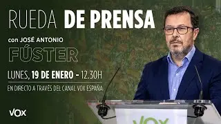 🔴 DIRECTO | Rueda de prensa de José Antonio Fúster