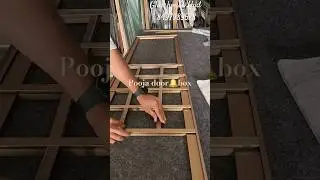 Making poojaroom brush Gold profile  🔔 Bells box design doors in Hyderabad #pujaroom #mandirdesign