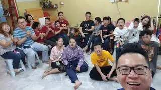 Siblings visit Leong's house during CNY...22.01.2023.