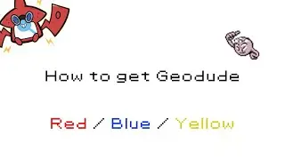 How to get Geodude in Pokemon Red/Blue/Yellow [#074]
