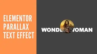 Elementor Parallax Text Effect