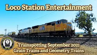 Trainspotting September 2021 - Geometry Trains, PTC Test trains & Grain Trains