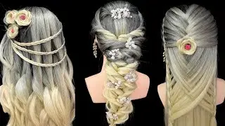 🌸 Long Hair Braided Hairstyles | Easy Party & Wedding Hair Looks 🌸 #hairstyle #viral #youtubevideo 