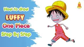 How To Draw Luffy One Piece Step By Step | Huy Art Drawing