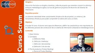 Presentaci&oacute;n del curso de Scrum - Silvano Gil de Pronoide