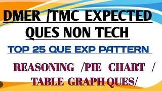 DMER TOP 25 REASONING QUE BY TCS PATTERN/ TMC MOST EXPECTED QUE/ RRB PHARMACIST @Rkpharma5.0 