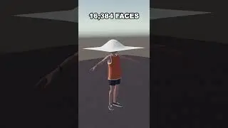 Rec Room Cloth Simulation vs 524,288 Faces #shorts