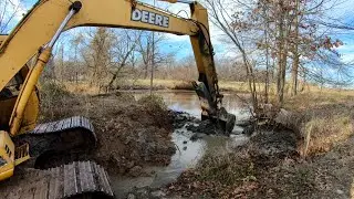 Draining a Pond - Time Lapse