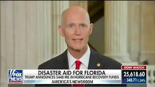 Sen. Rick Scott on FOX: Florida, Puerto Rico Need Disaster Relief Funding Now