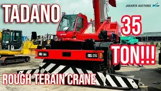 Review TADANO ROUGHTERRAIN CRANE TR350 | SI MERAH MEMBARA 35TON NIH BOS!! GAAAS!! - #JakartaAuctions