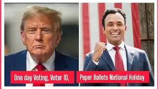 (8) ONLY BALLOT PAPER | One day Voting| NO Voting Machine | Voter ID #trump #uselection