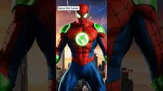 Name this fusion || Spiderman x green lantern || #marvel #DC #greenlantern #spiderman #movies