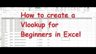 How to do a VLOOKUP FOR BEGINNERS