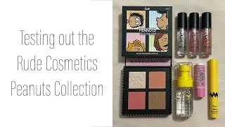 Rude Cosmetics x Peanuts Collection // Testing New Makeup