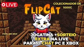 🔴 AO VIVO: FLIP CAT 🐱 JOGO BRASILEIRO INDIE com GIROS INSANOS! | Sorteio para Inscritos 🎁