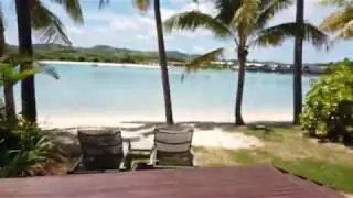 Room Tour - Marriott Fiji Momi Bay Ocean Front duplex villa filmed by osmo pocket
