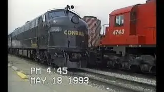 Trains of Michigan  -  May 18 1993  - Conrail Business Train