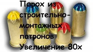Порох | Под микроскопом | Увеличение 80х