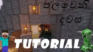 how to survive the first day in minecraft . minecraft sinhala tutorial