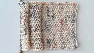 Sciarpa punto traforato  rombi incrociati.Solo 1 giro. Punto per scialli, sciarpe, maglie.