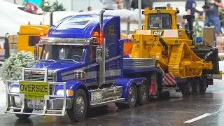 RC US TRUCK KNIGHT HAULER RC MODEL TRUCK SCALE 1:14 / Fair Leipzig Germany 2016