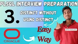 Oracle Interview question | How to find Distinct without using Distinct | ORACLE Distinct Function