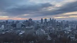 Sunrise Mont Royal Montreal Canada - 4K Timelapse