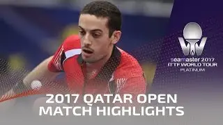 2017 Qatar Open Highlights: Ma Long vs Marcos Freitas (1/4)