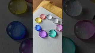 Разноцветная капля воды 💧