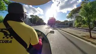 Cocotaxi ride in Cuba