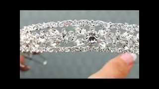 Rhinestone Princess Tiara Headband by Hair Comes the Bride