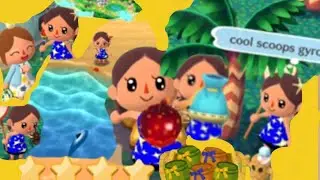 HAVING A REALLY GOOD DAY IN ANIMAL CROSSING- Catching cool scoop gyroidites
