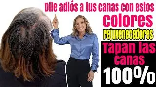 Dile adi&oacute;s a las  CANAS con estos TONOS que las TAPAN completamente Y REJUVENECEN @bettylazcano