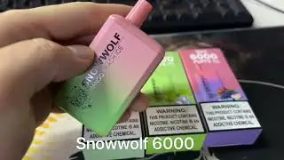 snowwolf 6000Puffs Rechargeable Disposable Pod Kit 500mAh 15ml