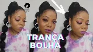 Trança Bolha Aplique Rabo de Cavalo com Jumbo | Bubble Ponytail