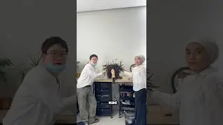 От парика до этих листиков ( #постиж )сделано в ручную из волос. Я этому обучаю #авангард #прически