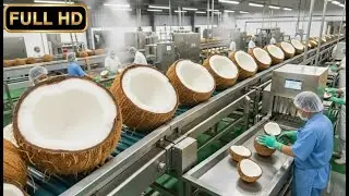 Modern Coconut Processing Technology is on Another Level! (99% Automated)
