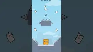 DRAW to fly funny stickman hard level impossible 😱😱#viral #funny #games #stickman