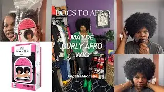 From Locs to Luxe.Transform Your Look with an Afro Wig! #microlocs #afrowig #fyp #loclove