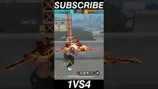 1VS4 Against Grandmaster Pro Players || Garena Free Fire || #shorts #shortvideo #freefire #viral