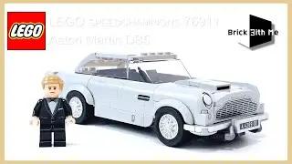 LEGO SPEEDCHAMPIONS 76911 Aston Martin DB5 speedbuild & photoreview BrickwithMe