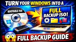 Turn Your Windows Into a Bootable ISO 🔥 Full Backup Without Losing Anything