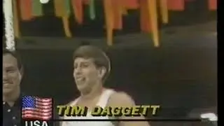 Olympics - 1984 - L A Games - Gymnastics - Mens Individual High Bar - USA Tim Daggett